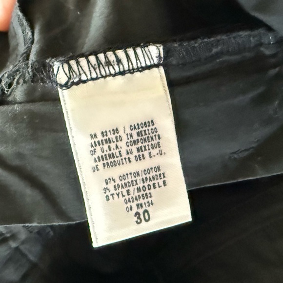 Guess Vintage|Black y2k Mini micro Skirt with Zipper Pockets,moto style••size 30 - Picture 5 of 7